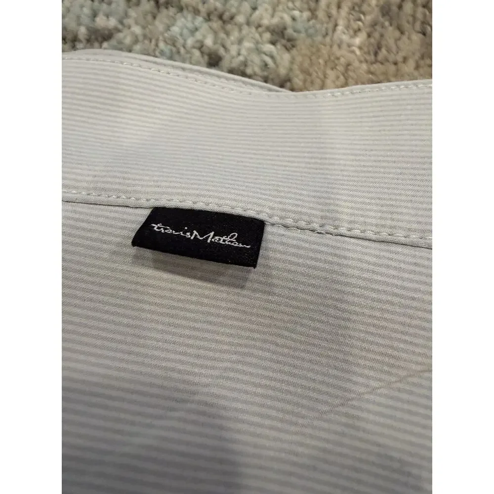 Travis Mathew Lifestyle Performance Carlsbad Shorts Light Grey Sz 32 NWT $98